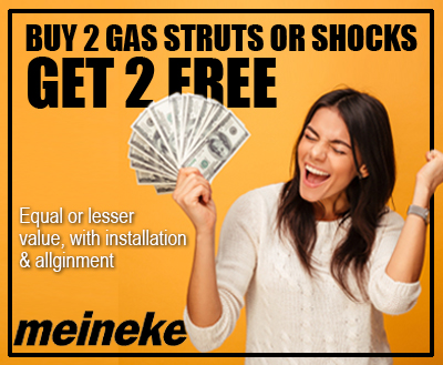 Struts or shocks promotion - Meineke Carolinas Meineke Car Care | Gas Struts | Coupon
